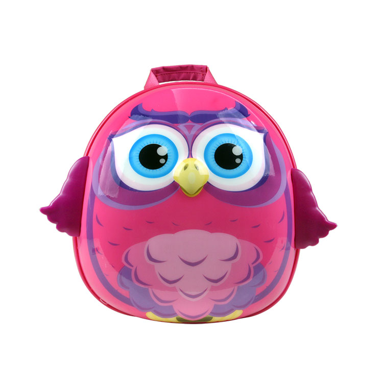 14inch pink owl backpack