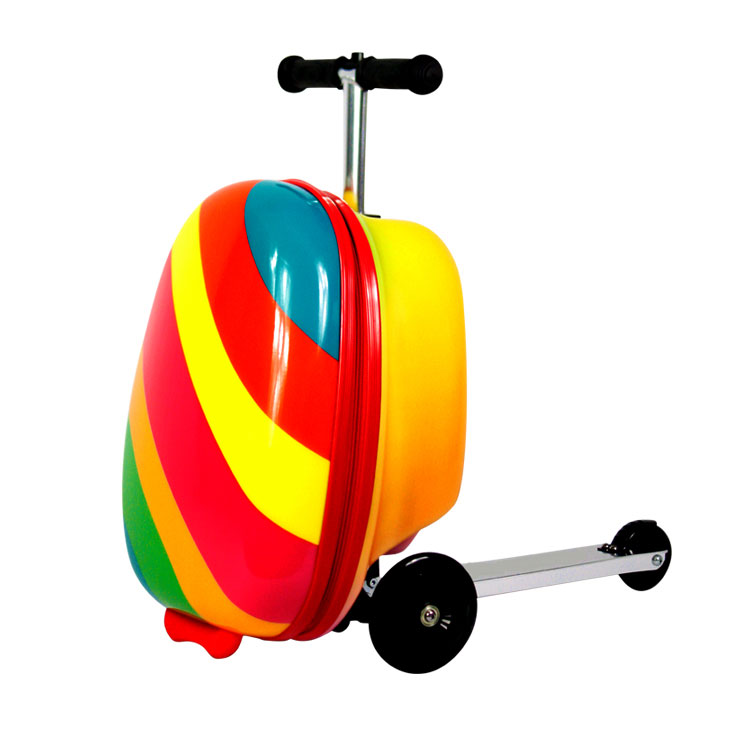 18inch CAPPE colorful rainbow scooter luggage