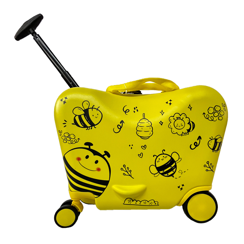 Bouncie ride on luggage now in hot production