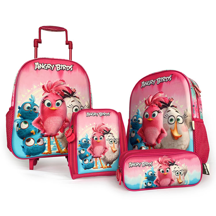 Angry birds school backpack set