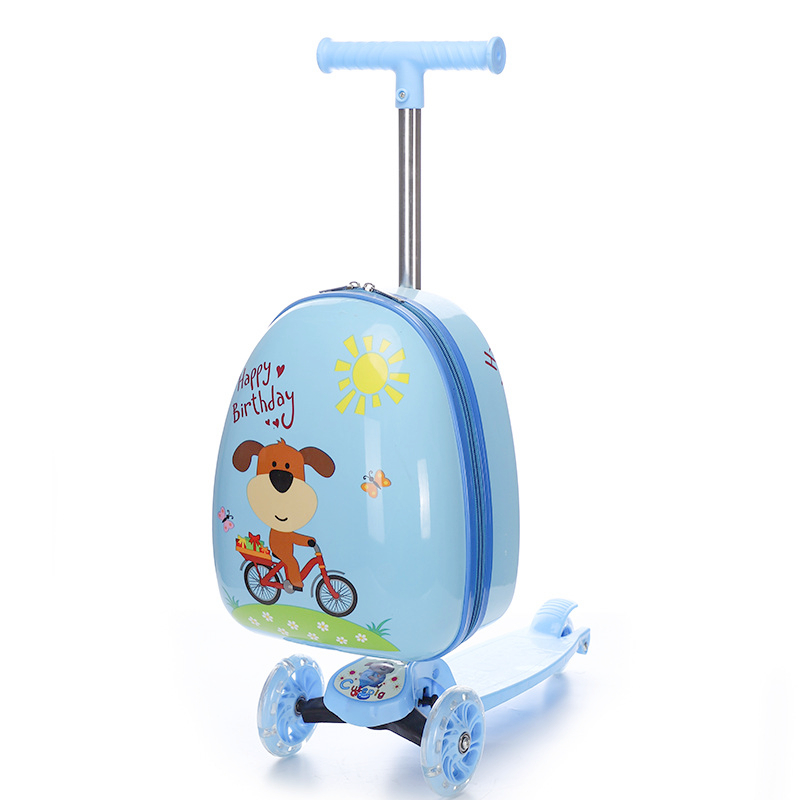 16inch ABS blue egg type scooter luggage