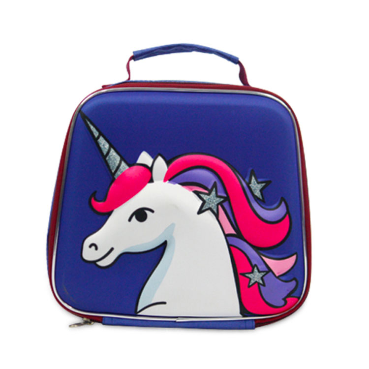 Blue unicorn lunch bag