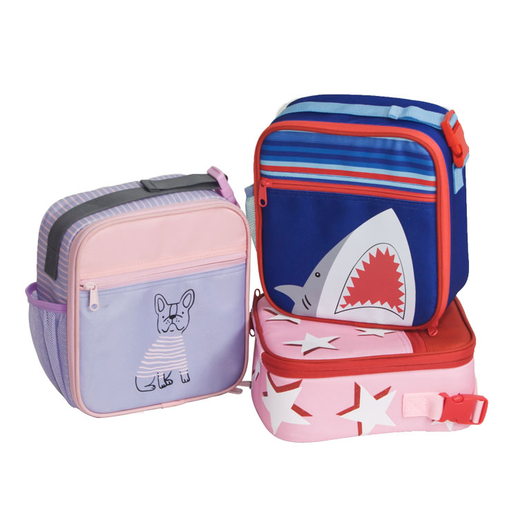 Shark and dog lunch bag